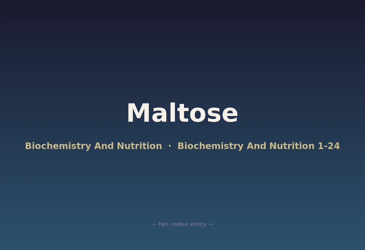 Maltose