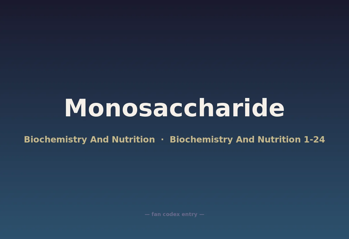 Monosaccharide
