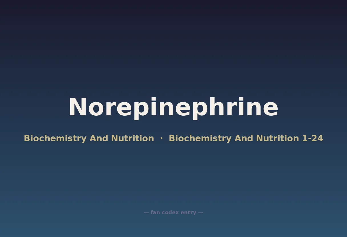 Norepinephrine