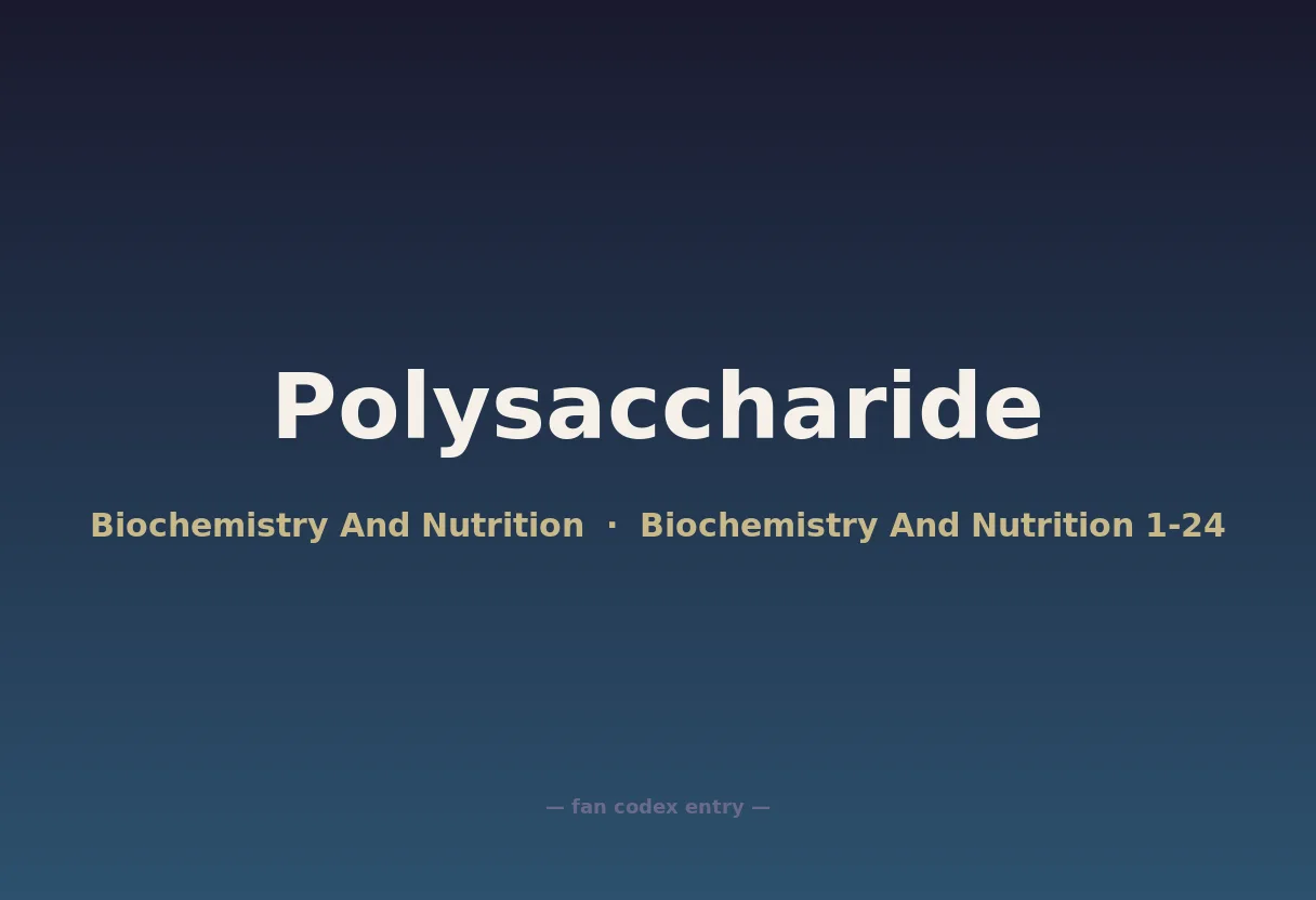 Polysaccharide