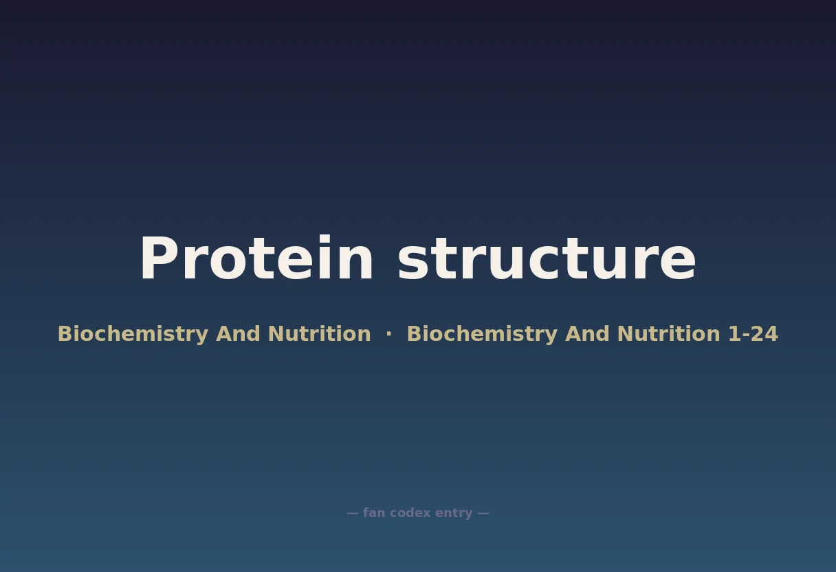 Protein structure